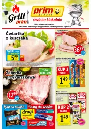 Gazetka promocyjna Prim Market - Gazetka - ważna od 06.09 do 06.09.2023 - strona 1 - produkty: Kurczak, Mleko smakowe, Wafelek, Mlekovita, Szynka, Grześki, Grill, Mleko