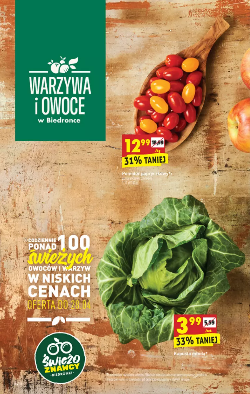 Gazetka promocyjna Biedronka - W tym tygodniu - ważna 26.04 do 30.04.2021 - strona 14 - produkty: Owoce, Warzywa, Warzywa i owoce