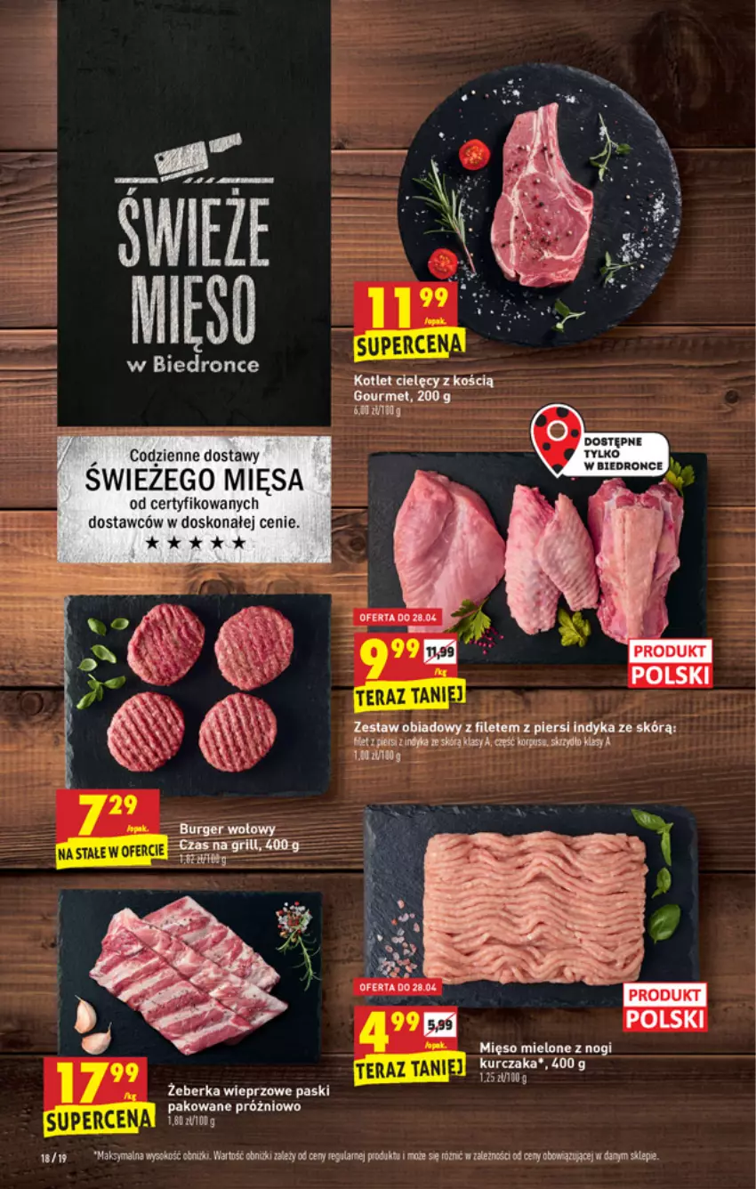 Gazetka promocyjna Biedronka - W tym tygodniu - ważna 26.04 do 30.04.2021 - strona 18 - produkty: Kotlet, Mięso, Mięso mielone, Tera