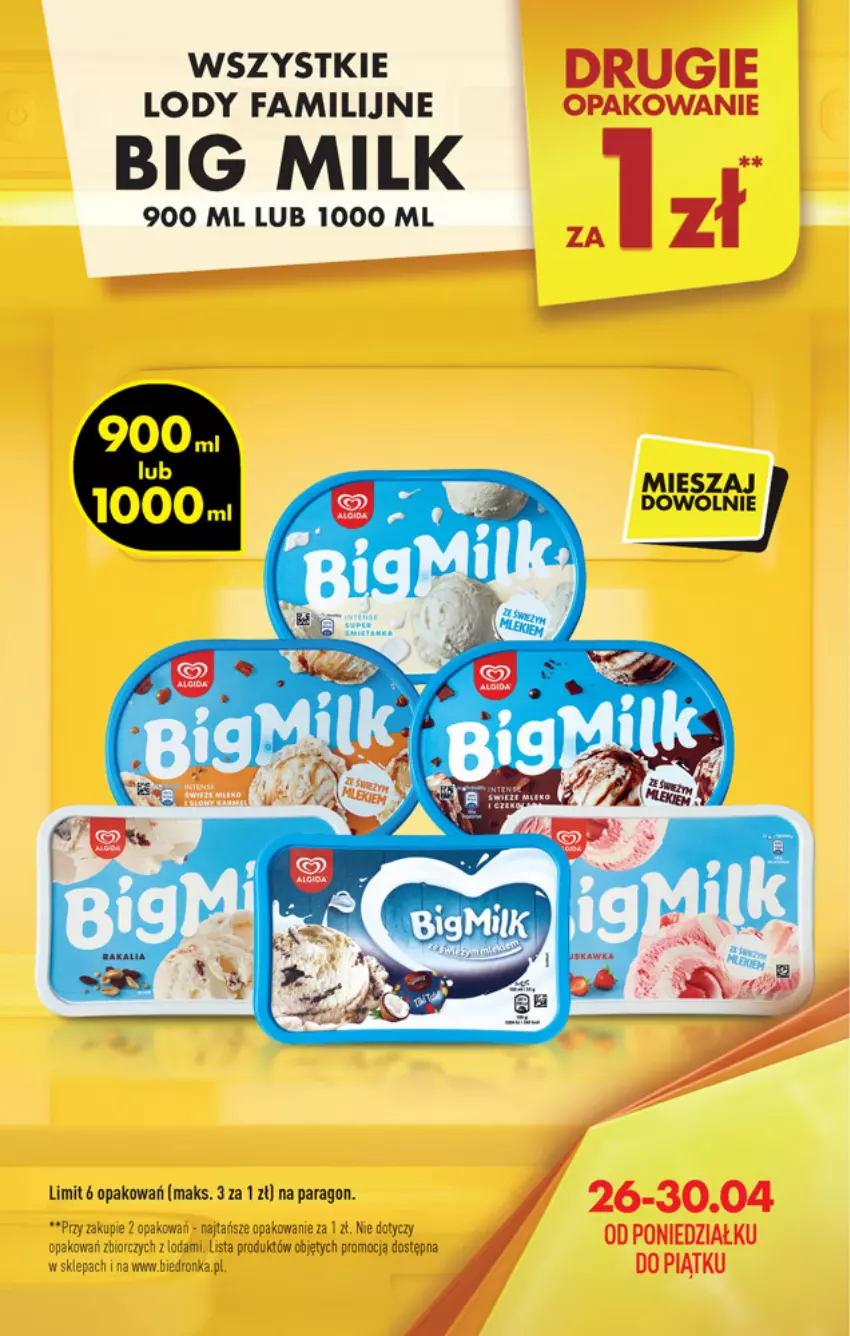 Gazetka promocyjna Biedronka - W tym tygodniu - ważna 26.04 do 30.04.2021 - strona 9 - produkty: Big Milk, Fa, Lody, Pur