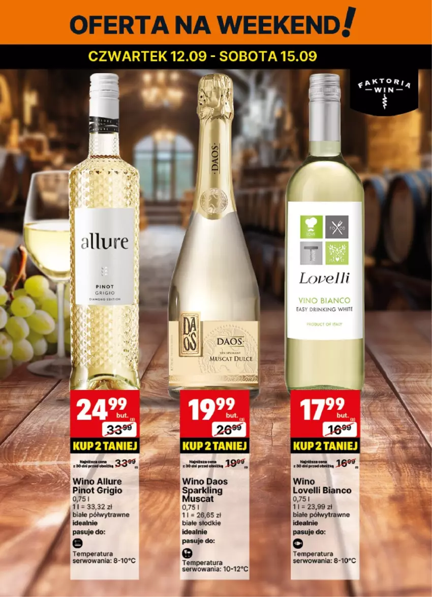 Gazetka promocyjna Delikatesy Centrum - DeliBarek DC37-DC38 - ważna 09.09 do 22.09.2024 - strona 2 - produkty: Mus, Pinot Grigio, Ser, Wino