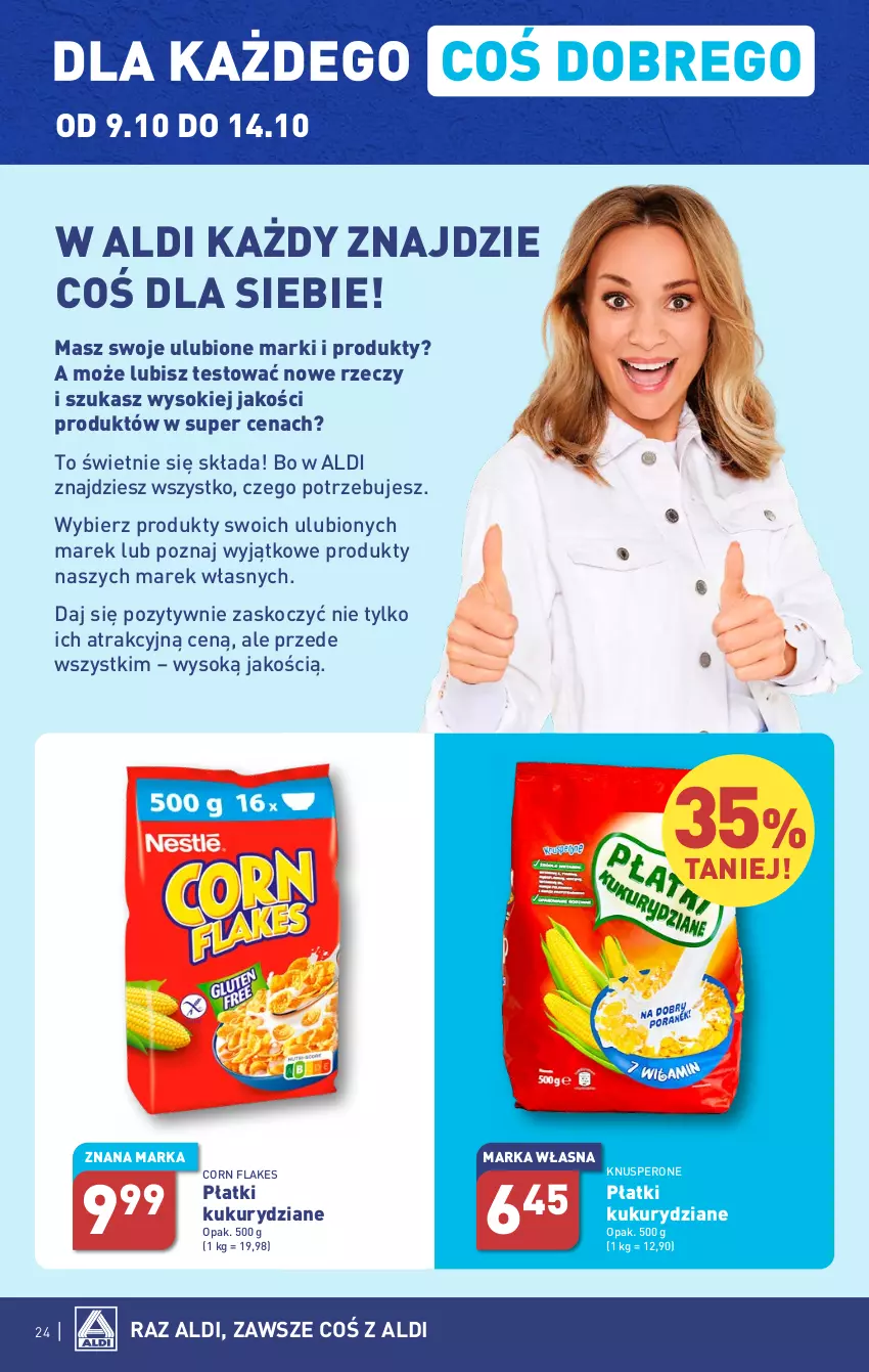 Gazetka promocyjna Aldi - Pełna oferta - ważna 09.10 do 14.10.2023 - strona 24 - produkty: Corn flakes, Koc, Sok