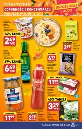 Gazetka promocyjna Aldi - Pełna oferta - Gazetka - ważna od 14.10 do 14.10.2023 - strona 15 - produkty: Kujawski, Sok, Por, Mus, Gra, Chia, Owsianka, Flora, Olej, Szpinak