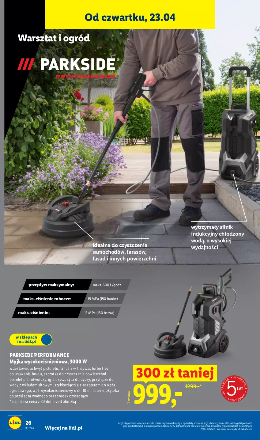 Gazetka promocyjna Lidl - Katalog ważny od 20.04 - ważna 20.04 do 26.04.2026 - strona 38 - produkty: Fa, Koc, Ogród, Parkside, Pistolet, Sito, Sok, Szczotka