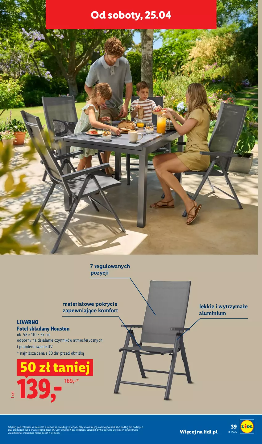 Gazetka promocyjna Lidl - Katalog ważny od 20.04 - ważna 20.04 do 26.04.2026 - strona 53 - produkty: Fotel, Ivar, Por