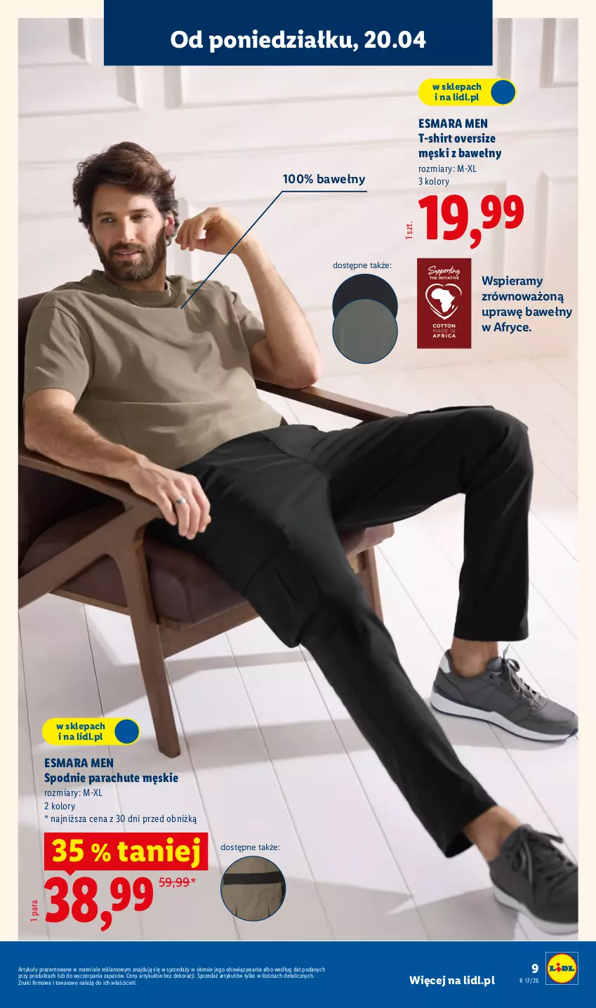 Gazetka promocyjna Lidl - Katalog ważny od 20.04 - ważna 20.04 do 26.04.2026 - strona 7 - produkty: Spodnie, T-shirt