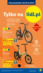 Gazetka promocyjna Lidl - Katalog ważny od 20.04 - Gazetka - ważna od 26.04 do 26.04.2026 - strona 25 - produkty: Rower elektryczny, Top, Sok, Rum, Rower, Rowery elektryczne, Bateria, Waga, Mobil