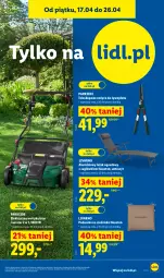 Gazetka promocyjna Lidl - Katalog ważny od 20.04 - Gazetka - ważna od 26.04 do 26.04.2026 - strona 29 - produkty: Parkside, Teleskop, Noż, Ivar, Nożyce, Siedzisko, Poduszka