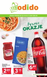 Gazetka promocyjna Odido - Pyszne OKAZJE - Gazetka - ważna od 04.11 do 04.11.2021 - strona 1 - produkty: Lubella, Koncentrat pomidorowy, Makaron, Bell, Coca-Cola, Napój gazowany, Fanta, Bella, Pudliszki, Sprite, Napój, Fa