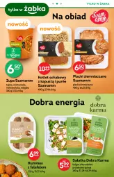 Gazetka promocyjna Żabka - Gazetka - ważna od 19.10 do 19.10.2021 - strona 30 - produkty: Kurczak, Sałatka, Hummus, Pur, Mus, Zupa, Bulgur, Lack, Sałat, Quinoa, Kapustą, Kotlet, LG, Fa