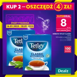 Gazetka promocyjna Dealz - WIELKIE OSZCZĘDZANIEMocny Start Tygodnia w Dealz! - Gazetka - ważna od 18.01 do 18.01.2023 - strona 4 - produkty: Tetley, Herbata