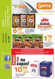 Gazetka promocyjna Gama - Gazetka Gama - Gazetka - ważna od 10.05 do 10.05.2021 - strona 1 - produkty: Piwa, Piwo, Piec, Gra, O nas, Kiełbaski białe, Grill, Kamis, Fa