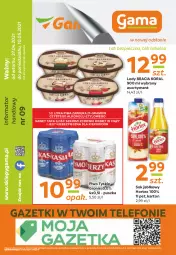 Gazetka promocyjna Gama - Gazetka Gama - Gazetka - ważna od 10.05 do 10.05.2021 - strona 12 - produkty: Piwa, Piwo, Piec, Sok, Ser, Gra, Telefon, Tyskie, Lody, Sok jabłkowy, Hortex
