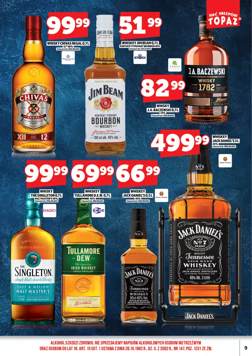 Gazetka promocyjna Topaz - Gazetka - ważna 01.04 do 16.04.2026 - strona 11 - produkty: Fa, Whiskey, Whisky