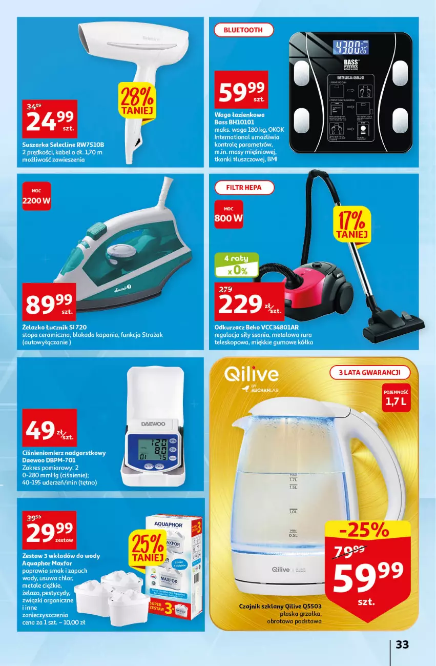 Gazetka promocyjna Auchan - Gazetka Rewelacyjnie małe ceny Auchan Hipermarket - ważna 03.01 do 11.01.2023 - strona 33 - produkty: Aquaphor