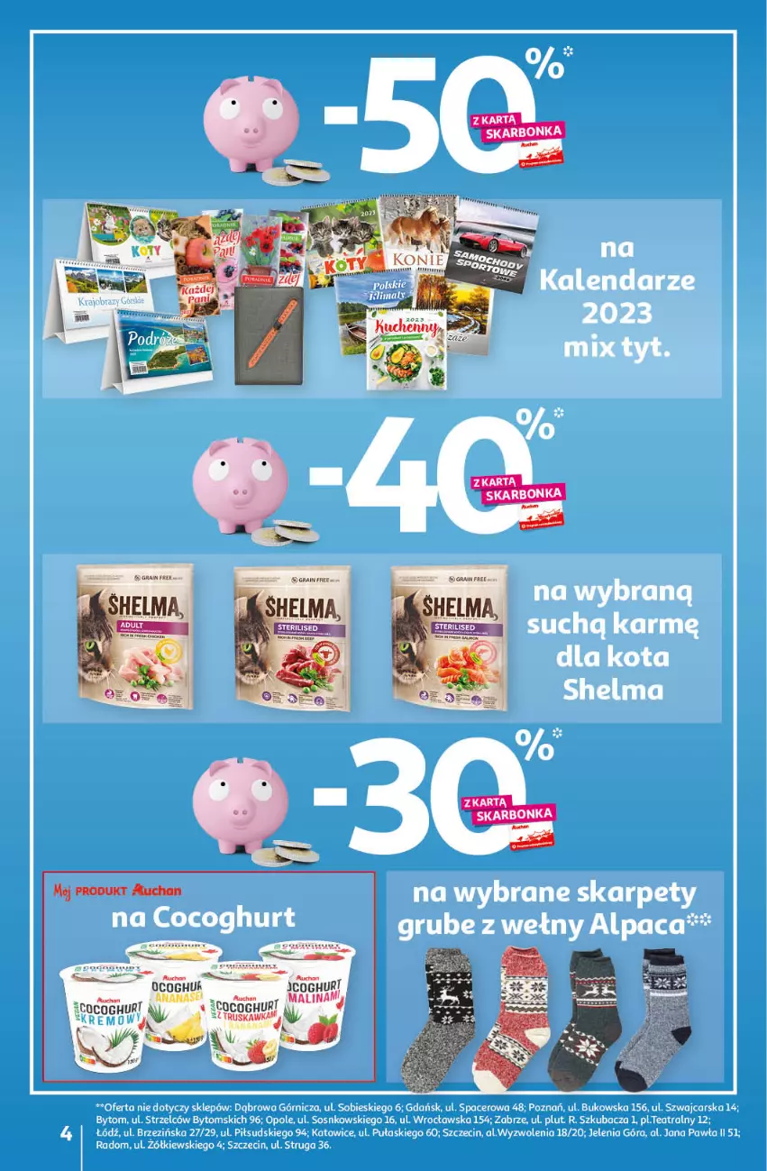 Gazetka promocyjna Auchan - Gazetka Rewelacyjnie małe ceny Auchan Hipermarket - ważna 03.01 do 11.01.2023 - strona 4 - produkty: Acer, Cars, Kalendarz, Karp, LG, Sos