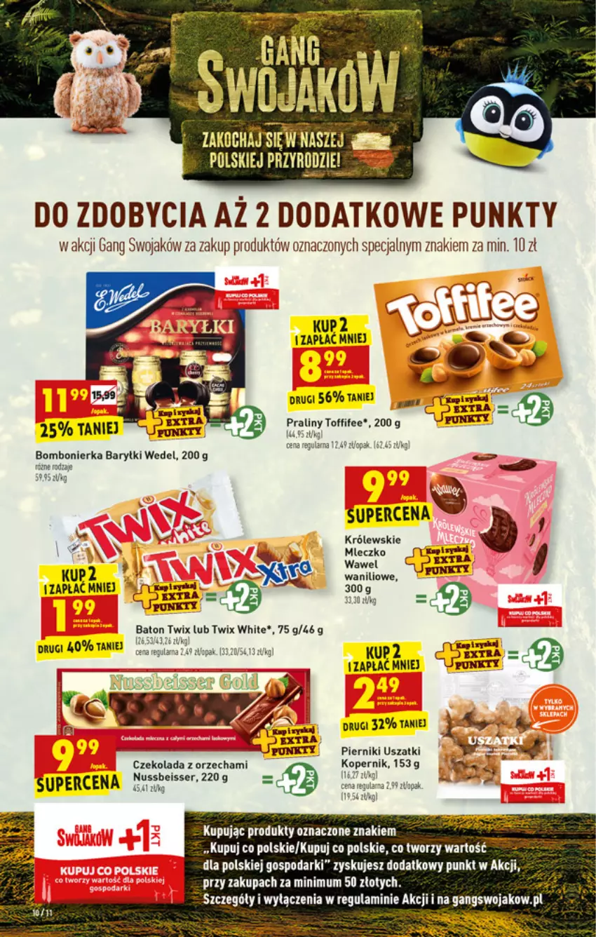 Gazetka promocyjna Biedronka - W tym tygodniu - ważna 11.10 do 16.10.2021 - strona 10 - produkty: Baton, Królewski, Piernik, Praliny, Toffifee, Twix