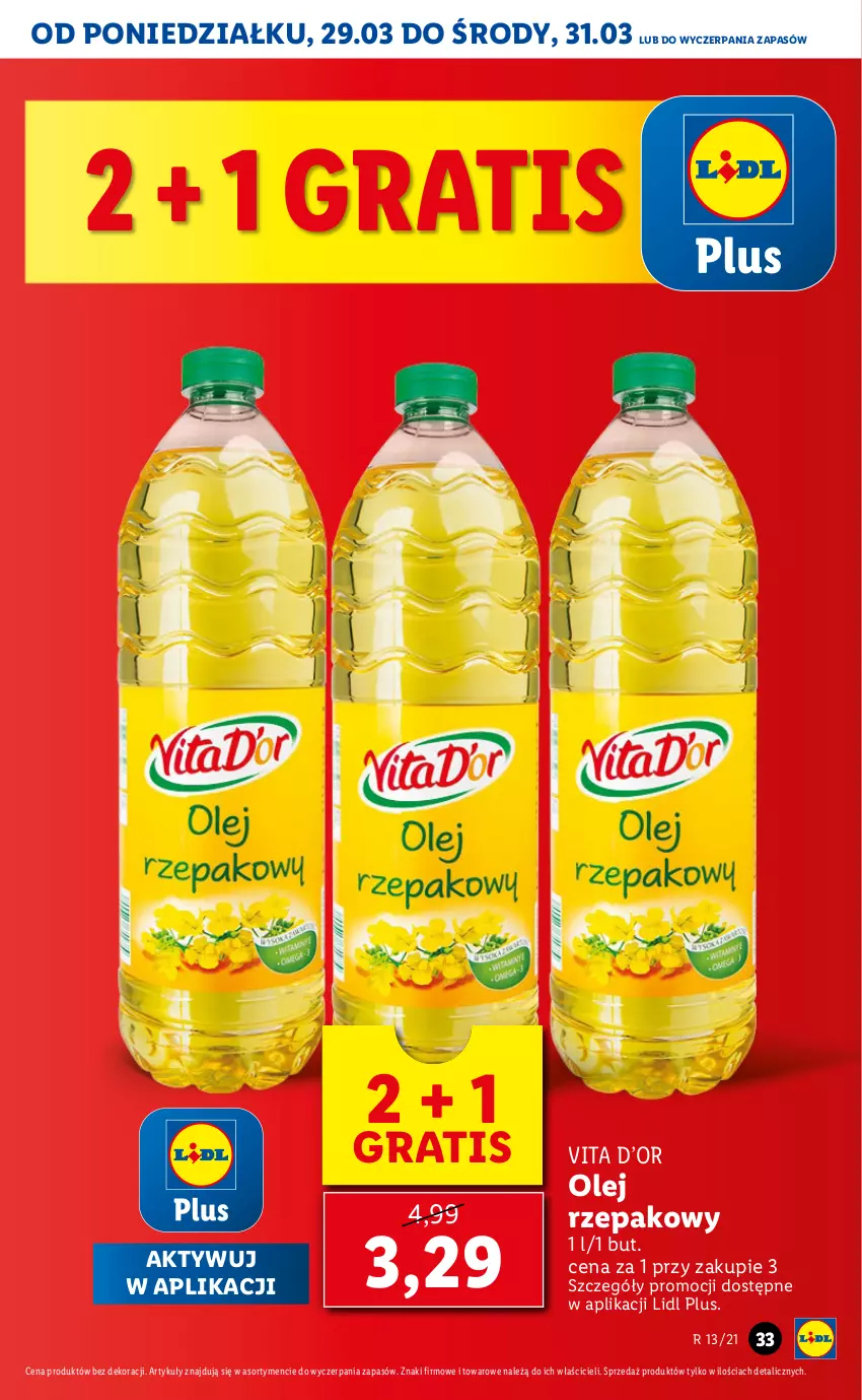 Gazetka promocyjna Lidl - GAZETKA - ważna 29.03 do 31.03.2021 - strona 33 - produkty: Gra, Olej, Olej rzepakowy