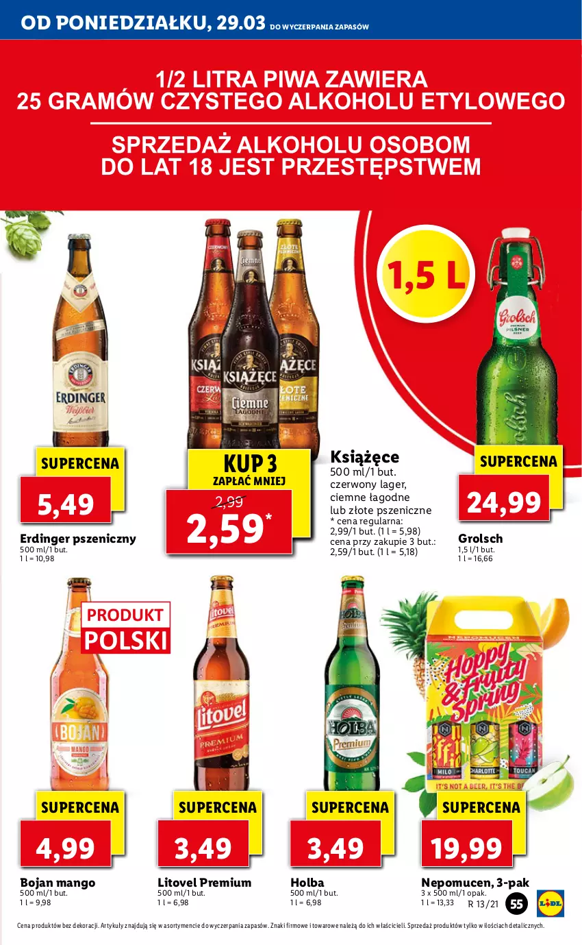 Gazetka promocyjna Lidl - GAZETKA - ważna 29.03 do 31.03.2021 - strona 55 - produkty: Książęce, Mango