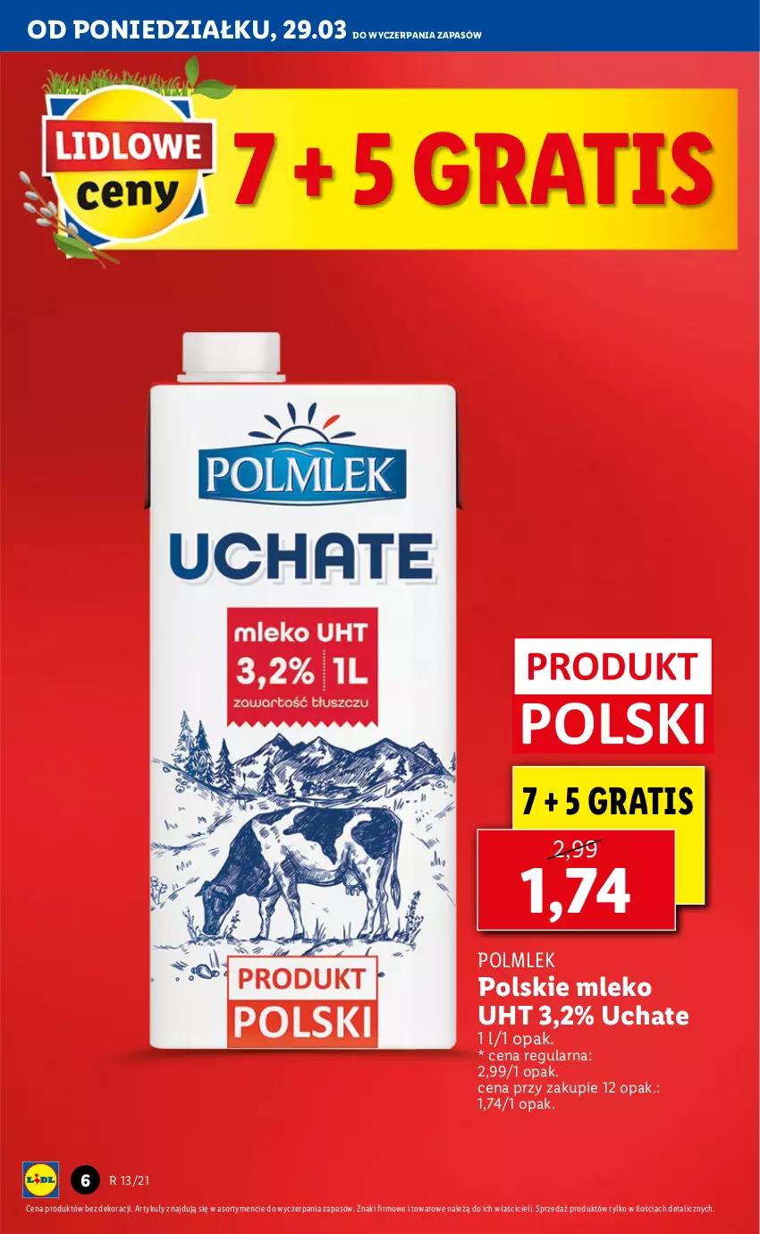 Gazetka promocyjna Lidl - GAZETKA - ważna 29.03 do 31.03.2021 - strona 6 - produkty: Gra, Mleko, POLMLEK