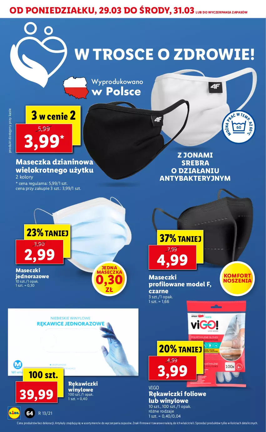 Gazetka promocyjna Lidl - GAZETKA - ważna 29.03 do 31.03.2021 - strona 64 - produkty: Zdrowie