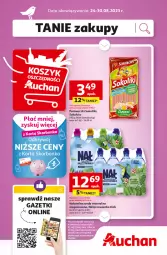 Gazetka promocyjna Auchan - Gazetka TANIE zakupy Hipermarket Auchan - Gazetka - ważna od 30.08 do 30.08.2023 - strona 1 - produkty: Nałęczowianka, Sok, Sokołów, Dzieci, Woda mineralna, Woda