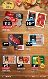 Gazetka promocyjna Netto - Od Czwartku - Gazetka - ważna od 11.06 do 11.06.2025 - strona 6 - produkty: Kurczak, Sok, Stek wołowy, Sokołów, Karkówka wieprzowa, Stek, Kiełbaski białe, Burger, Skrzydełka z kurczaka, Rostbef, Grill, Podudzie z kurczaka