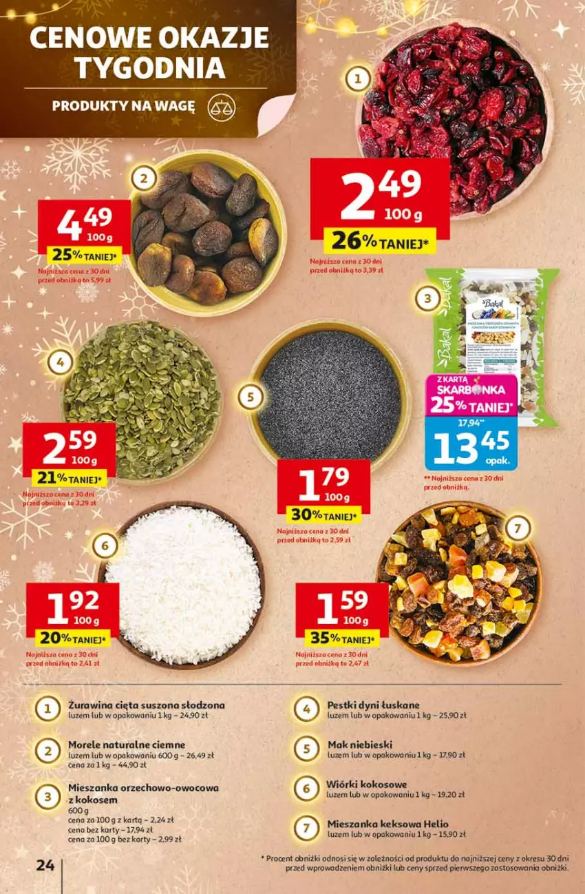Gazetka promocyjna Auchan - Święta jak babcię kocham Hipermarket - ważna 13.11 do 19.11.2025 - strona 24 - produkty: Fa, Helio, Kokos, Pestki dyni, Wiórki kokosowe