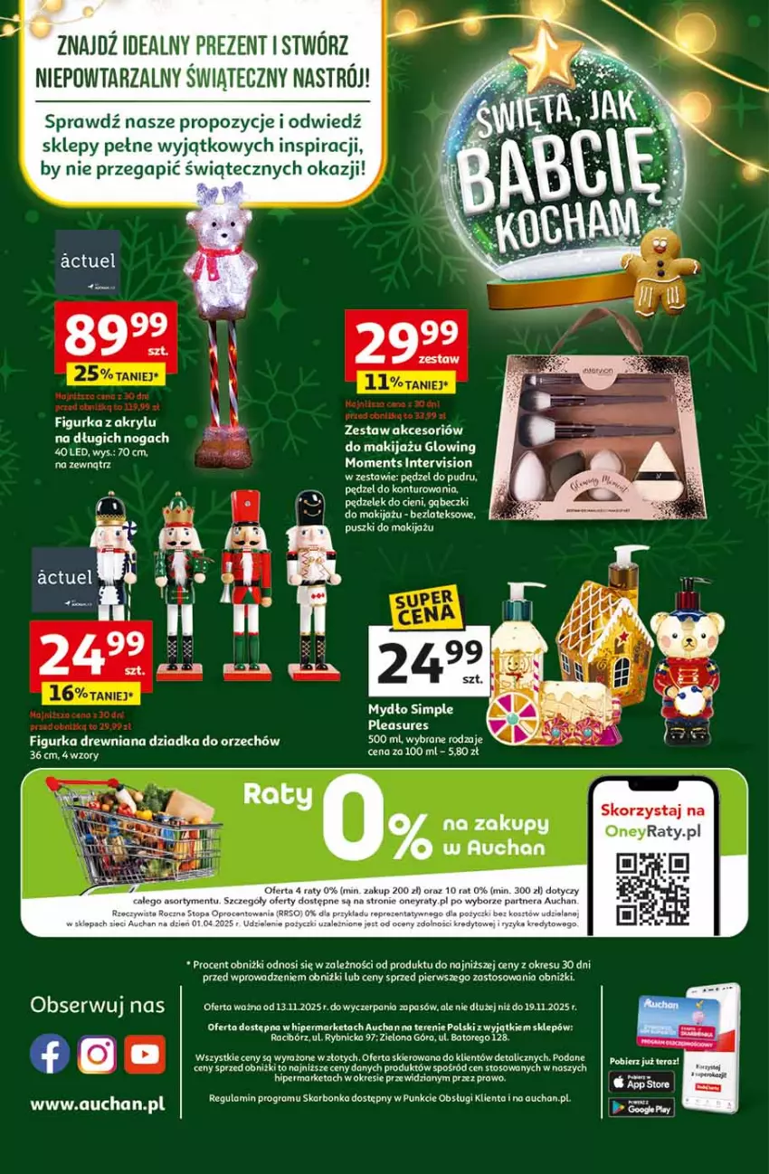 Gazetka promocyjna Auchan - Święta jak babcię kocham Hipermarket - ważna 13.11 do 19.11.2025 - strona 45 - produkty: Dega, Fa, Gra, Koc, LG, Makijaż, Moments, Pędzel do pudru, Por, Top