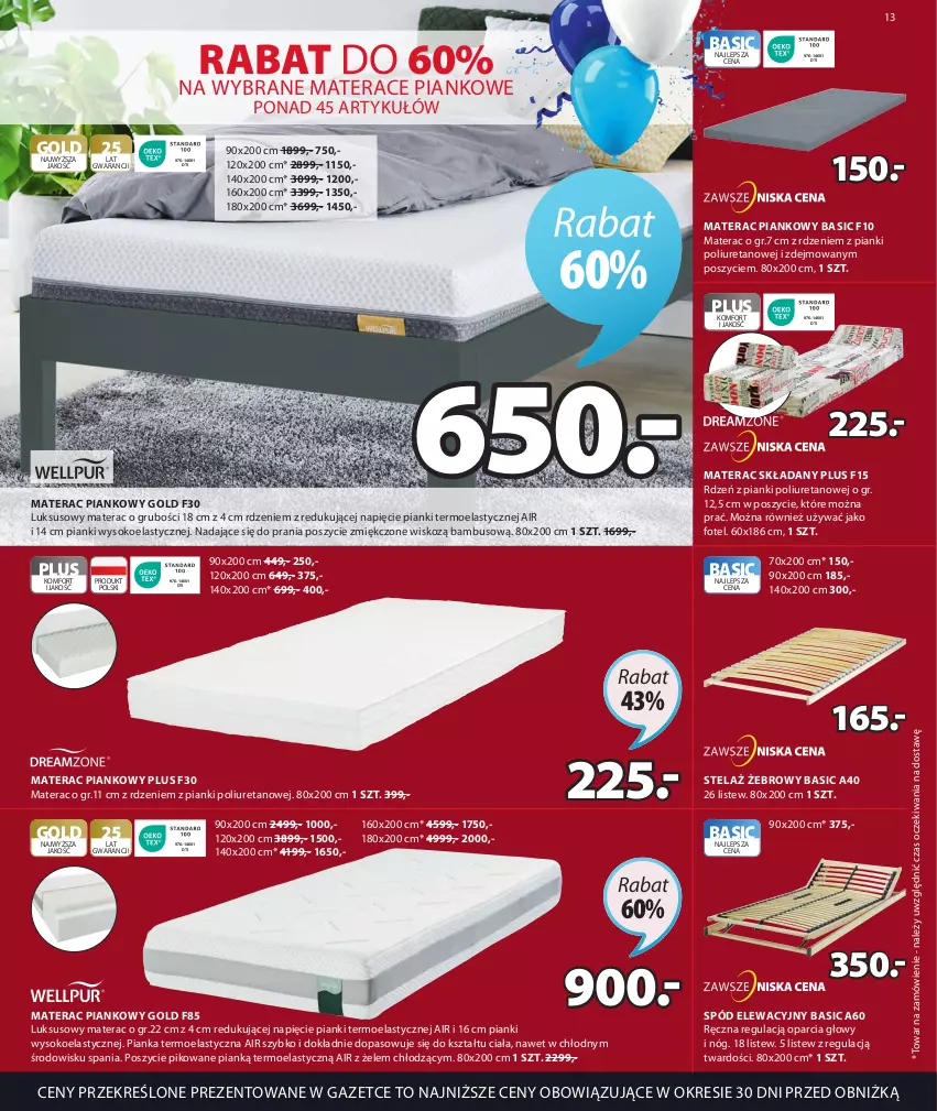 Gazetka promocyjna Jysk - Oferta tygodnia - ważna 08.03 do 16.04.2023 - strona 14 - produkty: Fotel, Materac, Materac piankowy, Materac składany, Sok, Spód elewacyjny, Tera