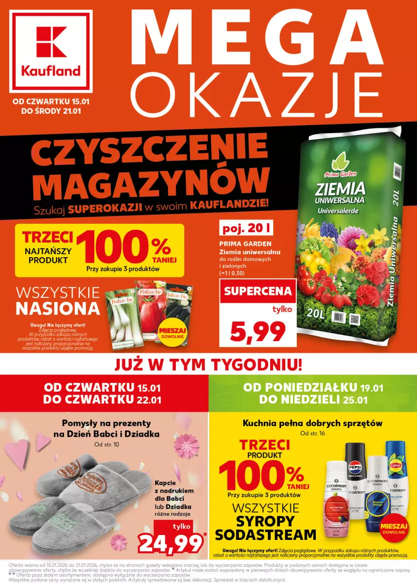 Gazetka promocyjna Kaufland - Kaufland - ważna 15.01 do 21.01.2026 - strona 1 - produkty: Kapcie, Kuchnia, Por, Syrop, Syropy, Waga