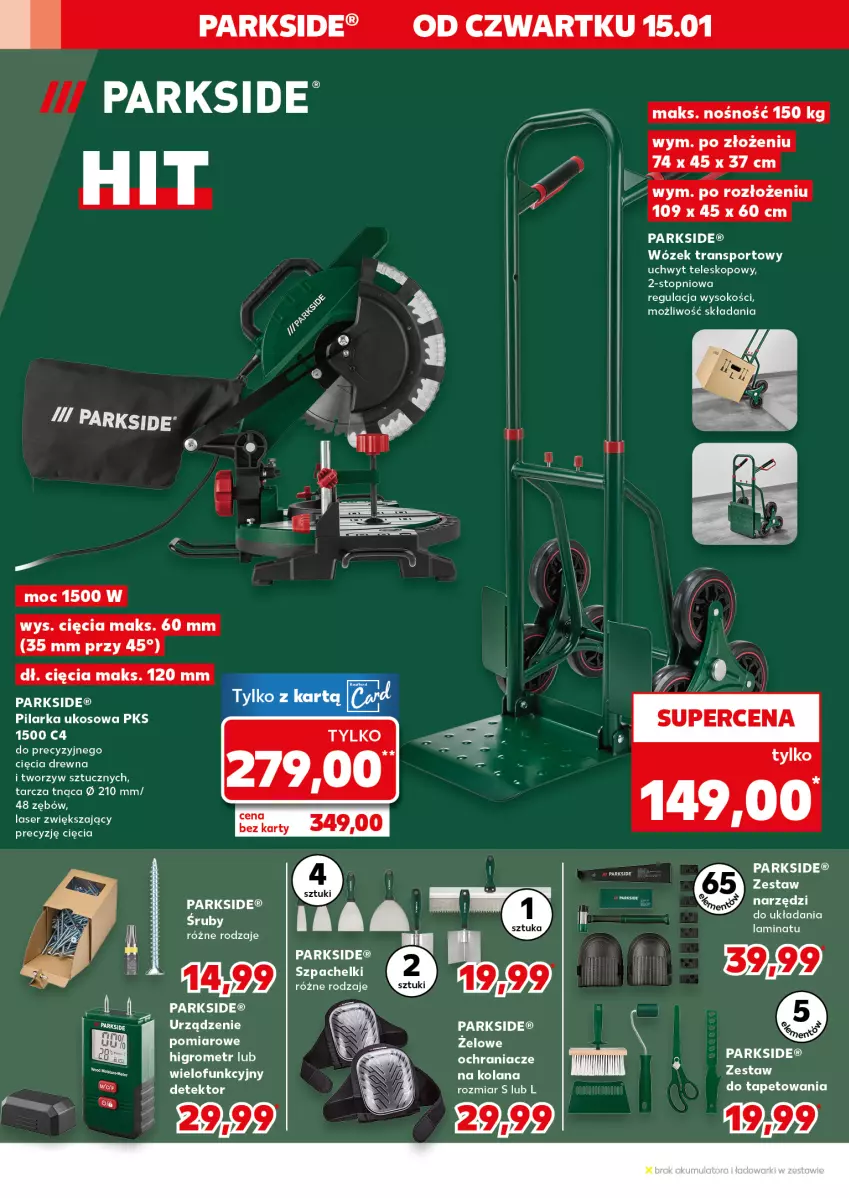 Gazetka promocyjna Kaufland - Kaufland - ważna 15.01 do 21.01.2026 - strona 6 - produkty: LG, Ochraniacze, Parkside, Pilarka ukosowa, Por, Ser, Sok, Sport, Tarcza tnąca, Teleskop, Top, Tran, Wózek, Wózek transportowy