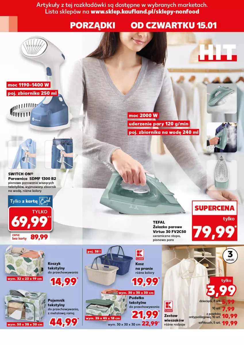 Gazetka promocyjna Kaufland - Kaufland - ważna 15.01 do 21.01.2026 - strona 8 - produkty: Kosz, Parownica, Pojemnik, Por, Pudełko, Top, Virtu, Wieszak