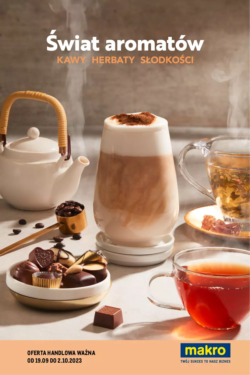 Gazetka promocyjna Makro - Świat aromatów - kawy, herbaty, słodkości - ważna 19.09 do 02.10.2023 - strona 1