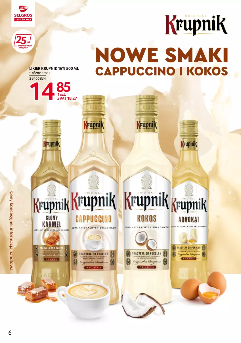 Gazetka promocyjna Selgros - Katalog Markowe Produkty - ważna 22.04 do 31.12.2022 - strona 6 - produkty: Krupnik, Likier