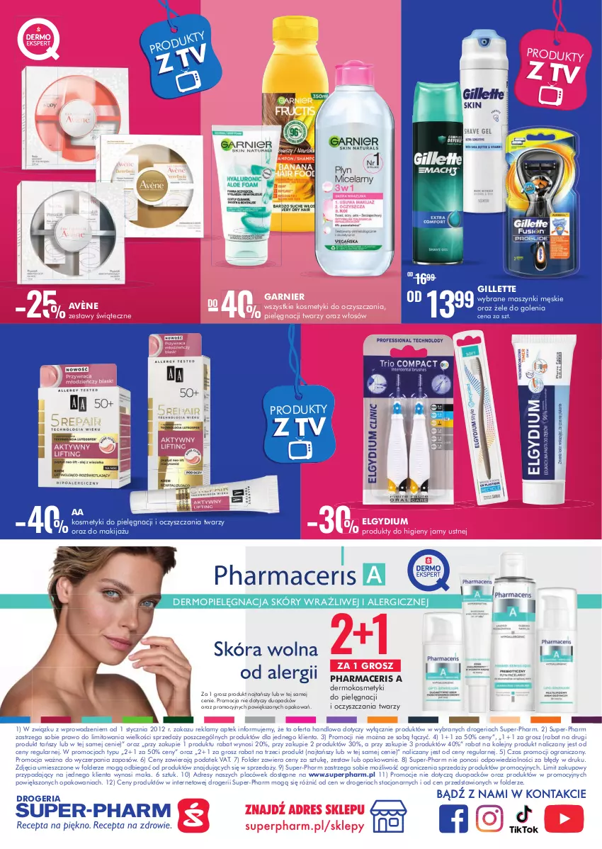 Gazetka promocyjna Super Pharm - Gazetka - ważna 31.10 do 17.11.2022 - strona 20 - produkty: Acer, Avène, Dres, Elgydium, Garnier, Gillette, Gra, LG, Mop, Olej, Pharmaceris, Pielęgnacja skóry