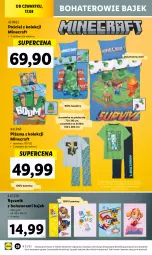 Gazetka promocyjna Lidl - GAZETKA - Gazetka - ważna od 19.08 do 19.08.2023 - strona 30 - produkty: Minecraft, Ser, Pościel, Poszewka, Tera, Ręcznik, Piżama