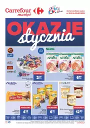 Gazetka promocyjna Carrefour - Gazetka Market Okazje stycznia - Gazetka - ważna od 31.01 do 31.01.2022 - strona 1 - produkty: BelVita, Ciastka, Gin, Prince Polo, Cukier, Wafelek, Wawel, Owsianka, Miód, Cukierki, Nektar