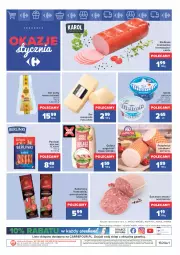 Gazetka promocyjna Carrefour - Gazetka Market Okazje stycznia - Gazetka - ważna od 31.01 do 31.01.2022 - strona 5 - produkty: Polędwica, Sok, Ser, Por, Gra, Sokołów, Kiełbasa krakowska, Parówki, Madej Wróbel, O nas, Salceson, Serek, Bieluch, Kabanos, Kiełbasa, Berlinki