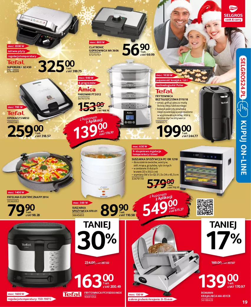 Gazetka promocyjna Selgros - Oferta przemysłowa - ważna 25.11 do 01.12.2021 - strona 19 - produkty: Gofrownica, Gra, Grill, Kosz, Olej, Patelnia, Piec, Suszarka, Top