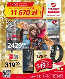 Gazetka promocyjna Selgros - Oferta przemysłowa - Gazetka - ważna od 01.12 do 01.12.2021 - strona 1 - produkty: Top, Sok, Pulsoksymetr, Amol, Opaska, Tran, Telewizor, Smart tv, Smartfon, Nokia, LG, Fa