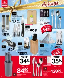 Gazetka promocyjna Selgros - Oferta przemysłowa - Gazetka - ważna od 01.12 do 01.12.2021 - strona 24 - produkty: Makaron, Noż, Ostrzałka do noży, Stojak, Widelec, Deska do krojenia, Mango