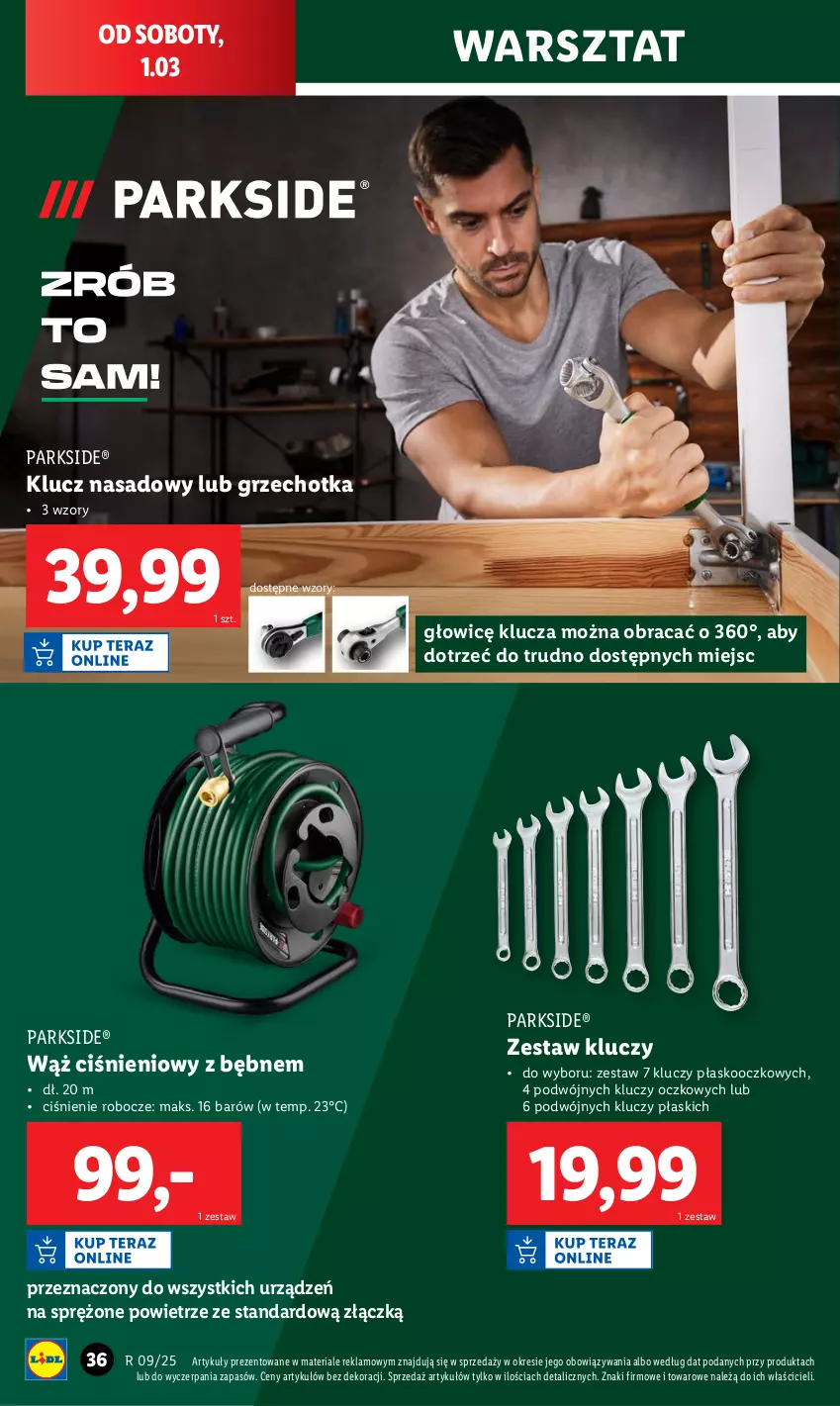 Gazetka promocyjna Lidl - GAZETKA - ważna 24.02 do 01.03.2025 - strona 40 - produkty: Parkside, Zestaw kluczy