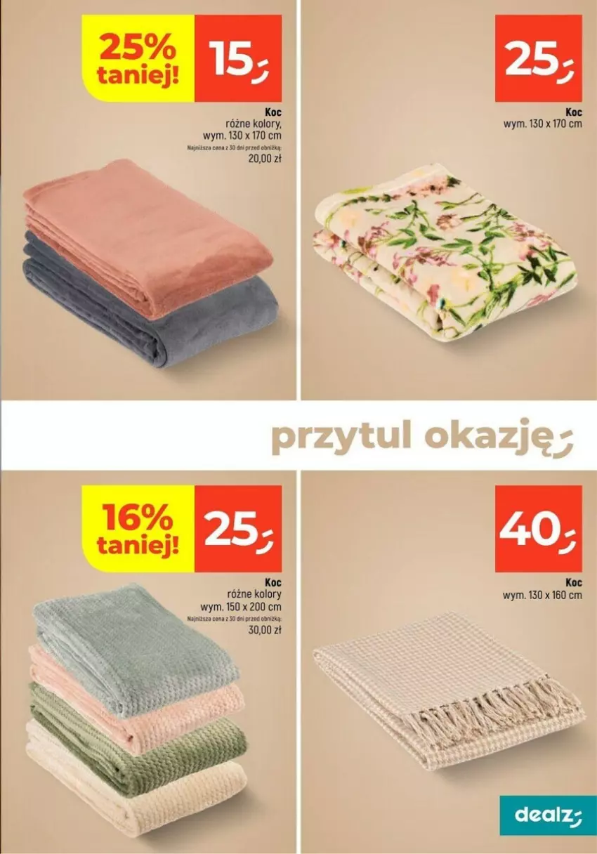 Gazetka promocyjna Dealz - ważna 09.09 do 14.09.2024 - strona 4 - produkty: Koc