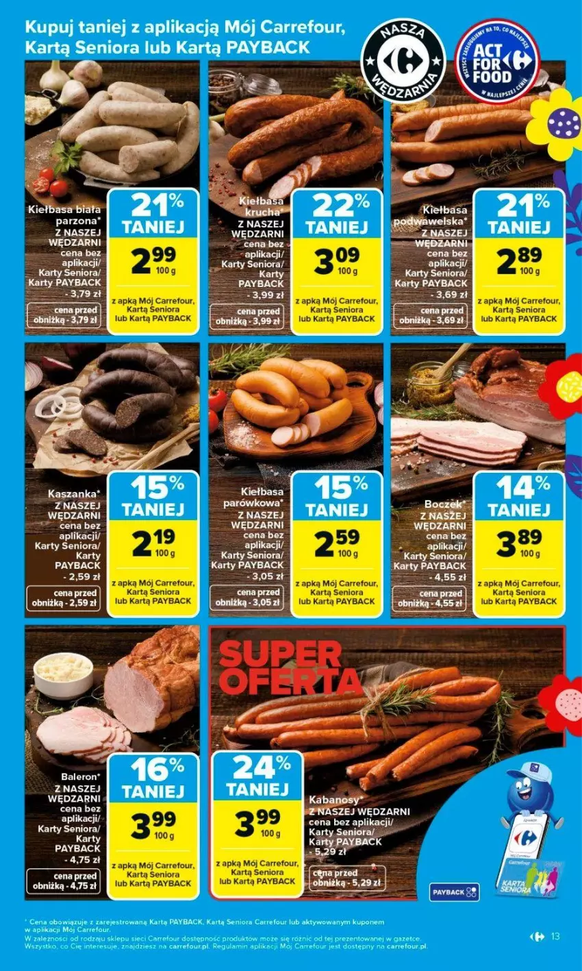 Gazetka promocyjna Carrefour - Gazetka Carrefour, Market od poniedziałku! - ważna 16.03 do 21.03.2026 - strona 15 - produkty: Kasza, Kaszanka, Kiełbasa, Kiełbasa biała, Por