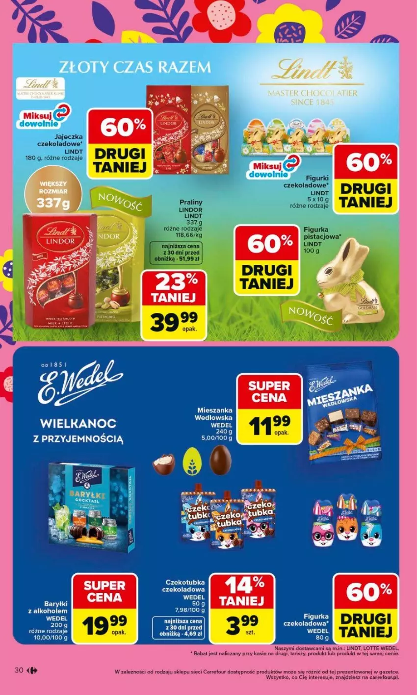 Gazetka promocyjna Carrefour - Gazetka Carrefour, Market od poniedziałku! - ważna 16.03 do 21.03.2026 - strona 32 - produkty: Alkohole, Lindor, Lindt, Praliny