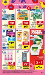Gazetka promocyjna Carrefour - Gazetka Carrefour, Market od poniedziałku! - Gazetka - ważna od 21.03 do 21.03.2026 - strona 47 - produkty: Gra, Palmolive, Papier, Bell, Papier toaletowy, Velvet, Dove, Rolki, Always, Podpaski, Foxy, Bella, Colgate, Wkładki, LG, Fa