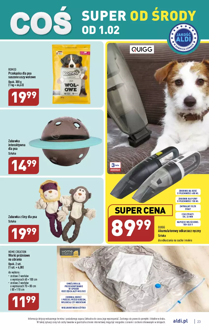 Gazetka promocyjna Aldi - Pełny katalog - ważna 30.01 do 04.02.2023 - strona 23 - produkty: Akumulator, LG, Odkurzacz, Pościel, Tera, Ubrania, Zabawka