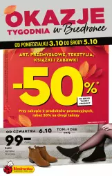 Gazetka promocyjna Biedronka - Gazetka - ważna od 05.10 do 05.10.2022 - strona 1 - produkty: Botki