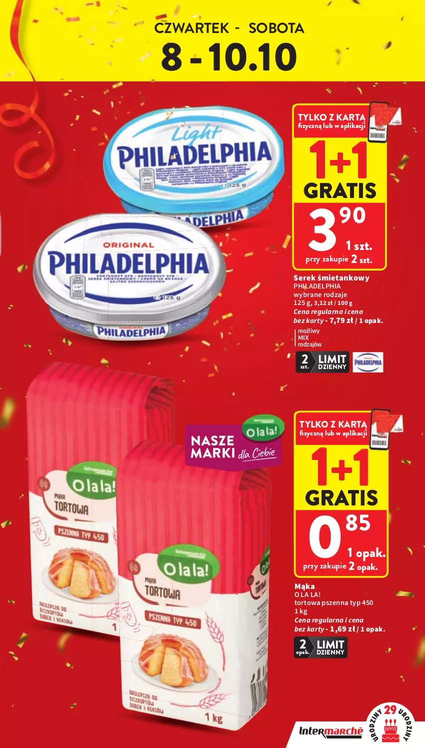 Gazetka promocyjna Intermarche - Gazetka promocyjna - ważna 08.10 do 14.10.2026 - strona 3 - produkty: Gra, Mąka, Philadelphia, Ser, Serek